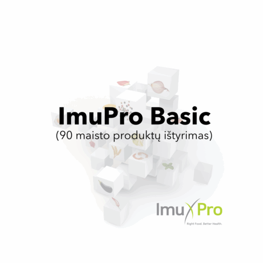 ImuPro Basic jautrumo maistui tyrimas (90 produktų)